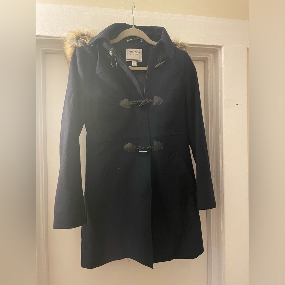 Nautica Navy Blue Peacoat size XS